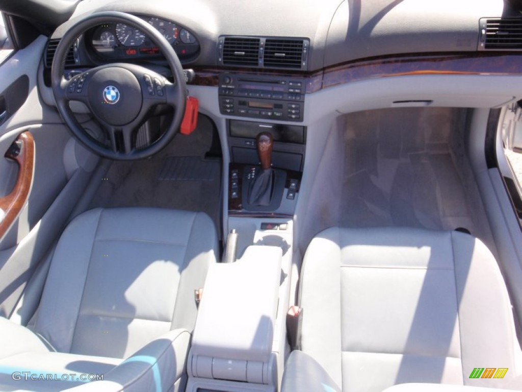 2002 3 Series 325i Convertible - Titanium Silver Metallic / Grey photo #24
