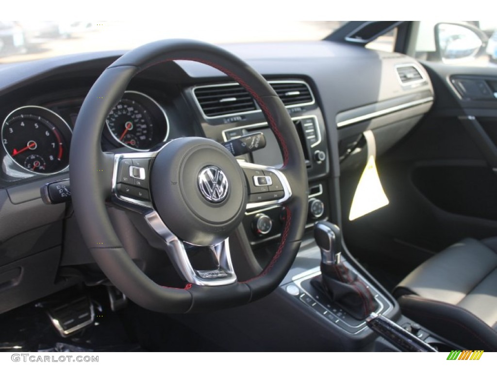 2015 Golf GTI 4-Door 2.0T SE - Pure White / Titan Black Leather photo #12