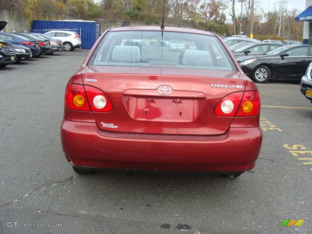 2003 Corolla CE - Impulse Red / Light Gray photo #5