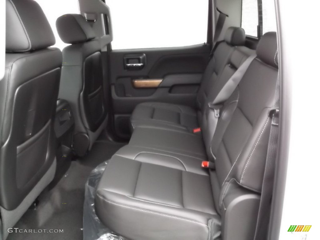 Jet Black Interior 2015 Chevrolet Silverado 1500 LTZ Crew Cab 4x4 Photo #99118207