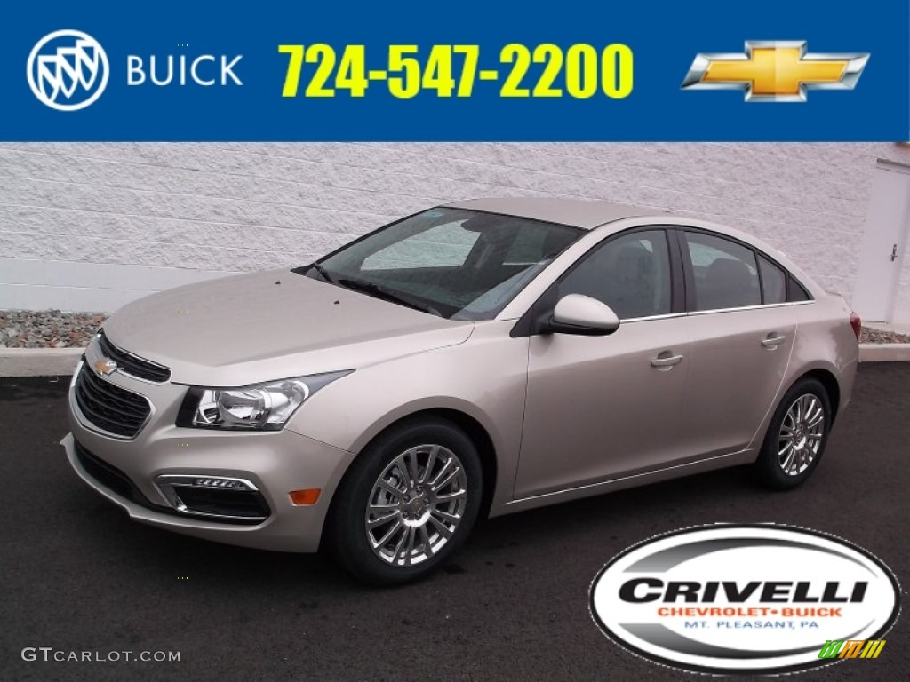 2015 Cruze Eco - Champagne Silver Metallic / Jet Black photo #1