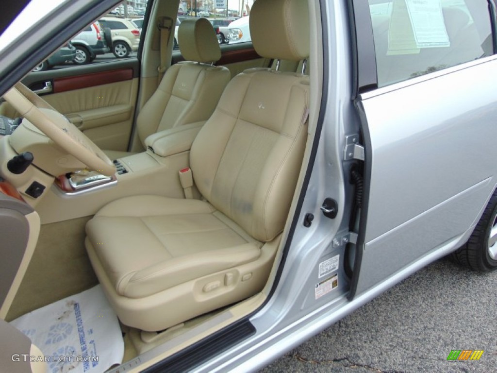 2006 M 35x Sedan - Liquid Platinum Metallic / Wheat photo #15