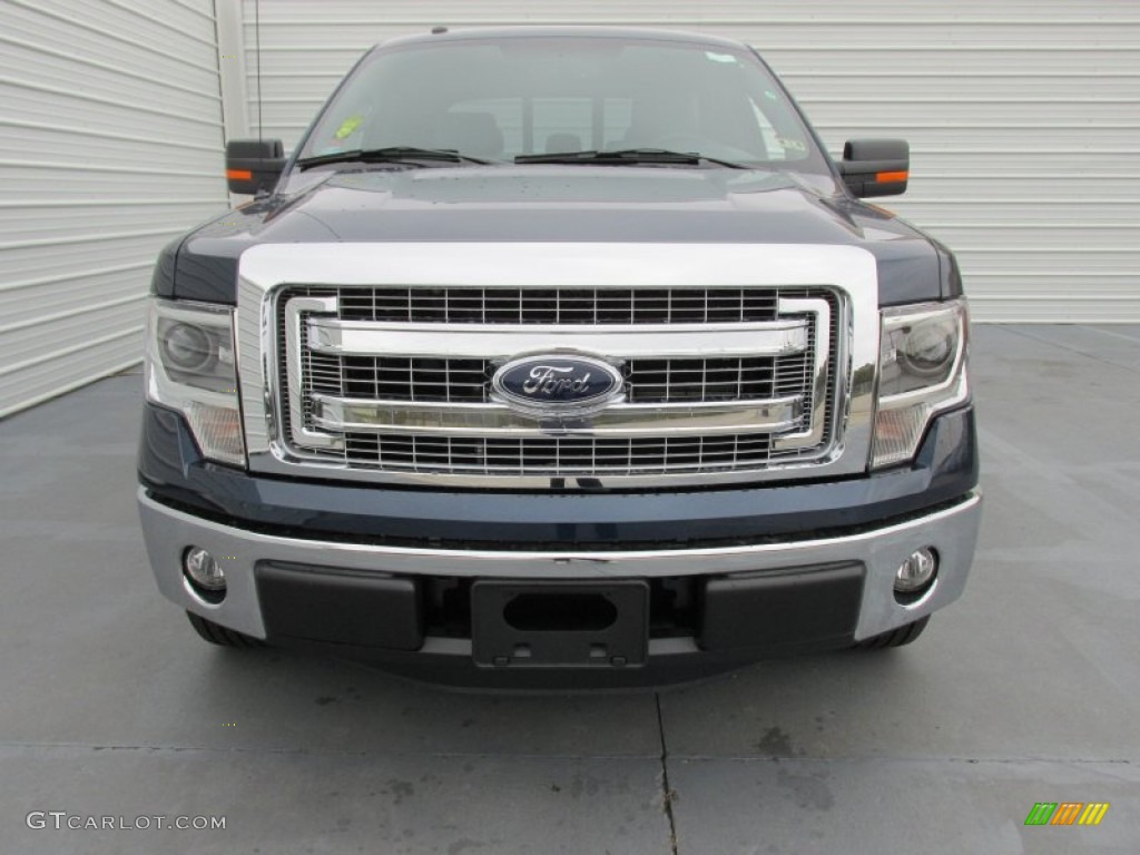 2014 F150 XLT SuperCrew - Blue Jeans / Steel Grey photo #8