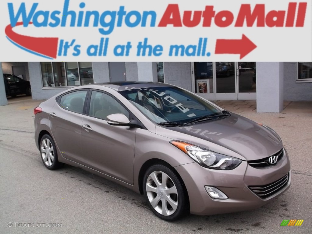 2012 Elantra Limited - Desert Bronze / Beige photo #1