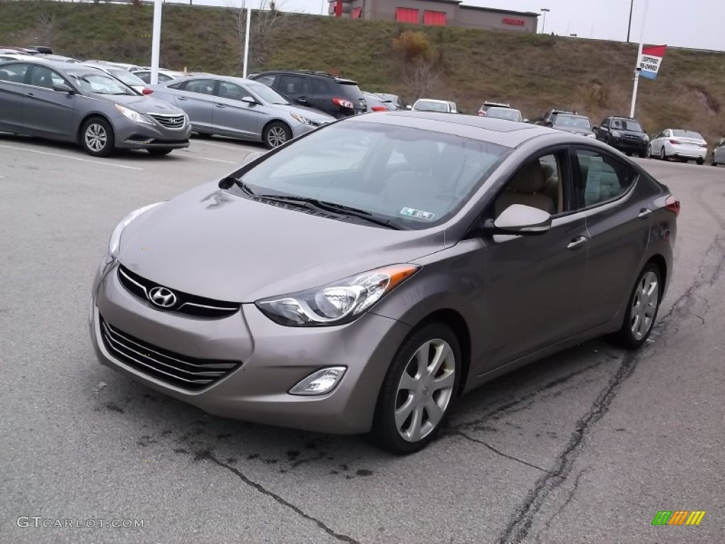 2012 Elantra Limited - Desert Bronze / Beige photo #5