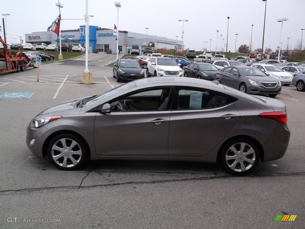 2012 Elantra Limited - Desert Bronze / Beige photo #6