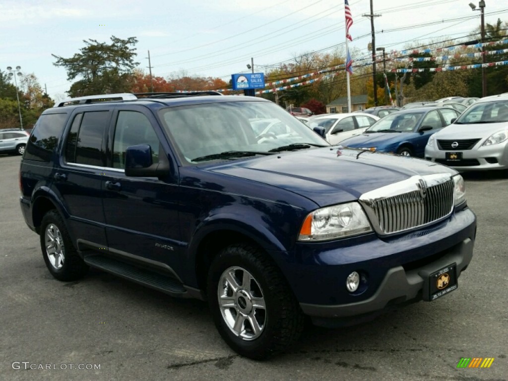 2005 Aviator Luxury AWD - Dark Blue Pearl Metallic / Dove Grey photo #5