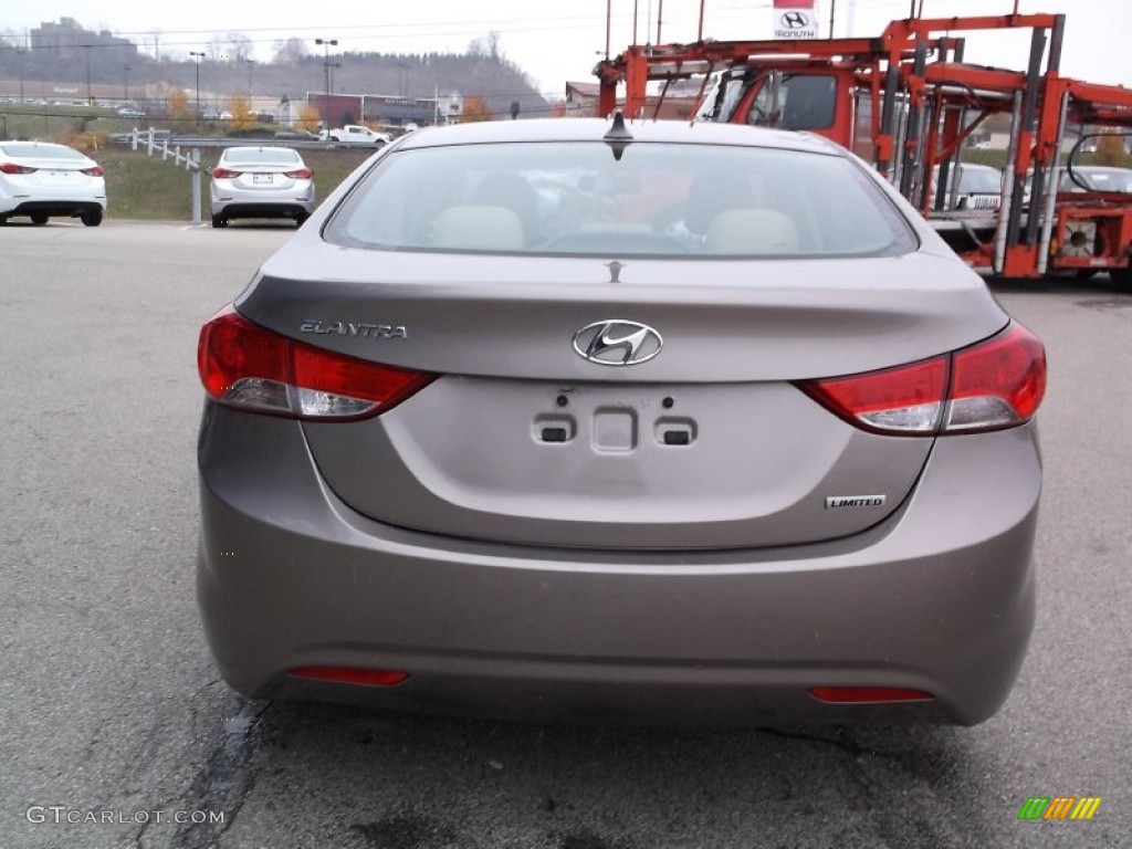 2012 Elantra Limited - Desert Bronze / Beige photo #8
