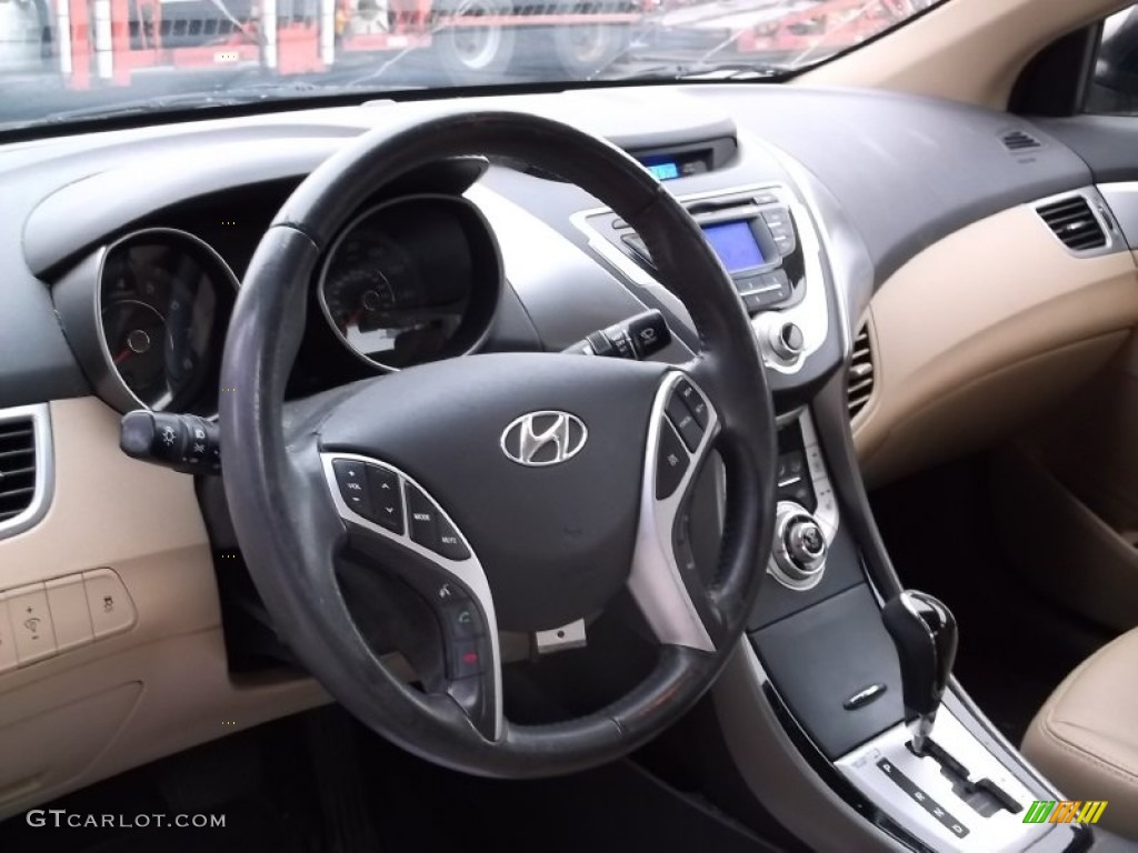 2012 Elantra Limited - Desert Bronze / Beige photo #11