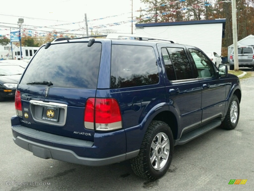 2005 Aviator Luxury AWD - Dark Blue Pearl Metallic / Dove Grey photo #16