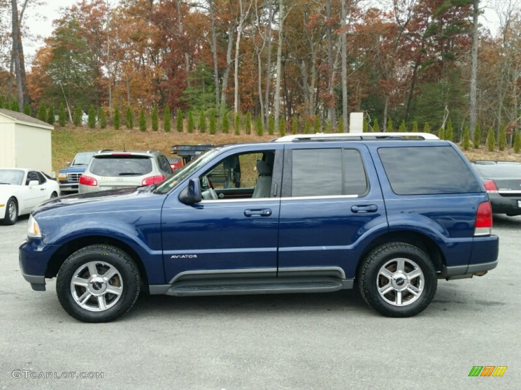 2005 Aviator Luxury AWD - Dark Blue Pearl Metallic / Dove Grey photo #22