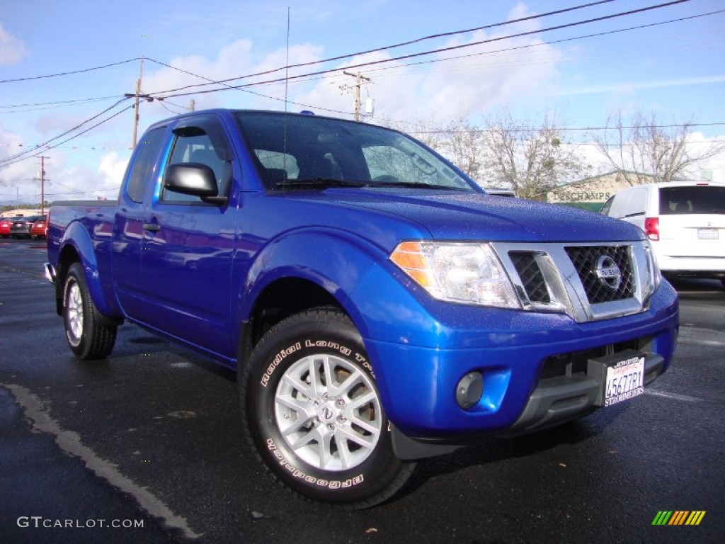 Metallic Blue Nissan Frontier