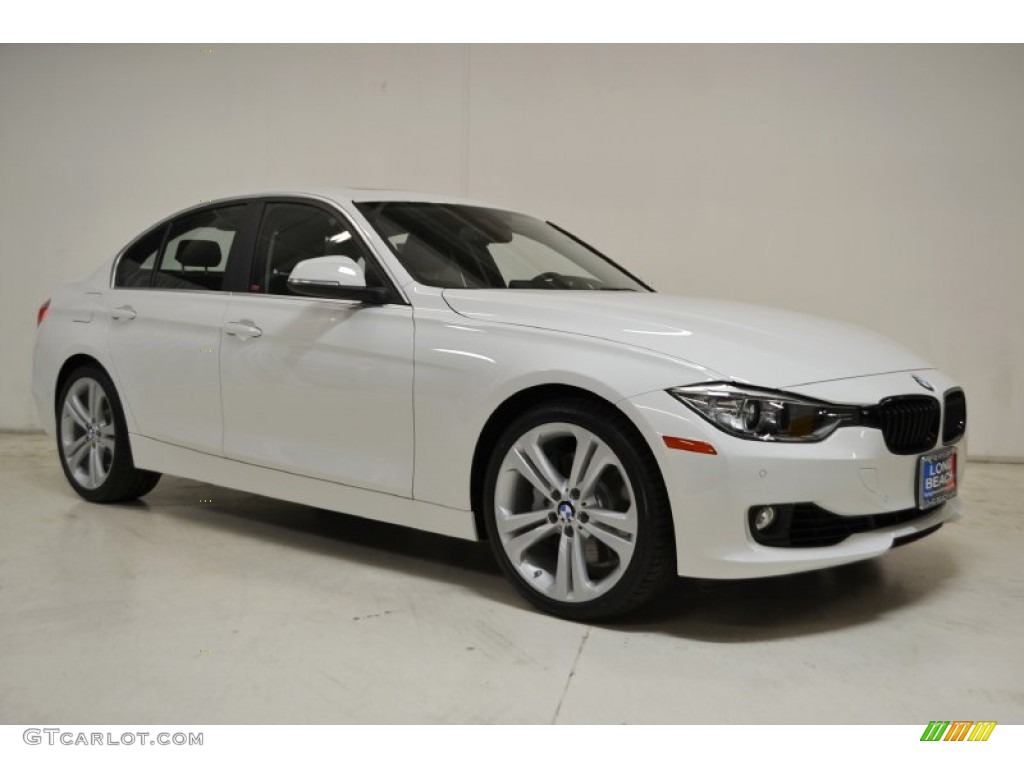2015 3 Series 335i Sedan - Alpine White / Black photo #2
