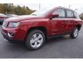 2015 Deep Cherry Red Crystal Pearl Jeep Compass Latitude  photo #3