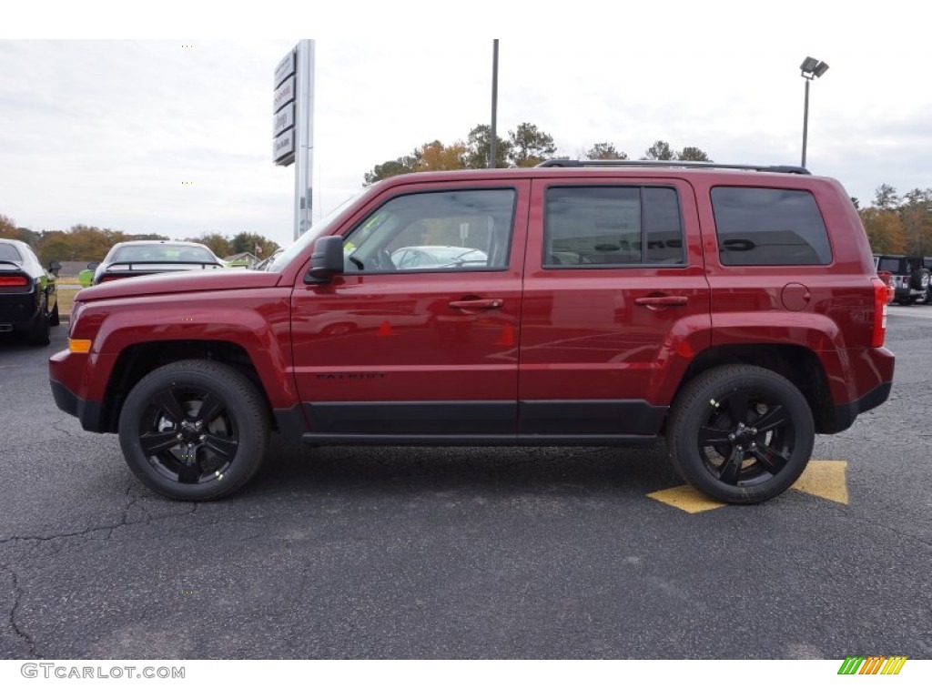Deep Cherry Red Crystal Pearl 2015 Jeep Patriot Sport Exterior Photo #99132457