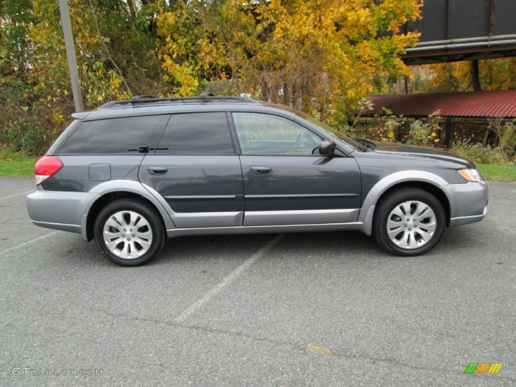 2009 Outback 2.5i Limited Wagon - Diamond Gray Metallic / Off Black photo #5