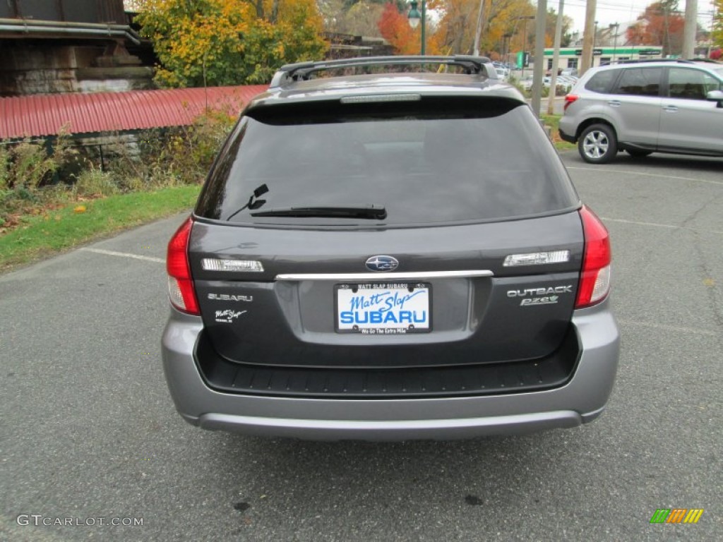 2009 Outback 2.5i Limited Wagon - Diamond Gray Metallic / Off Black photo #7