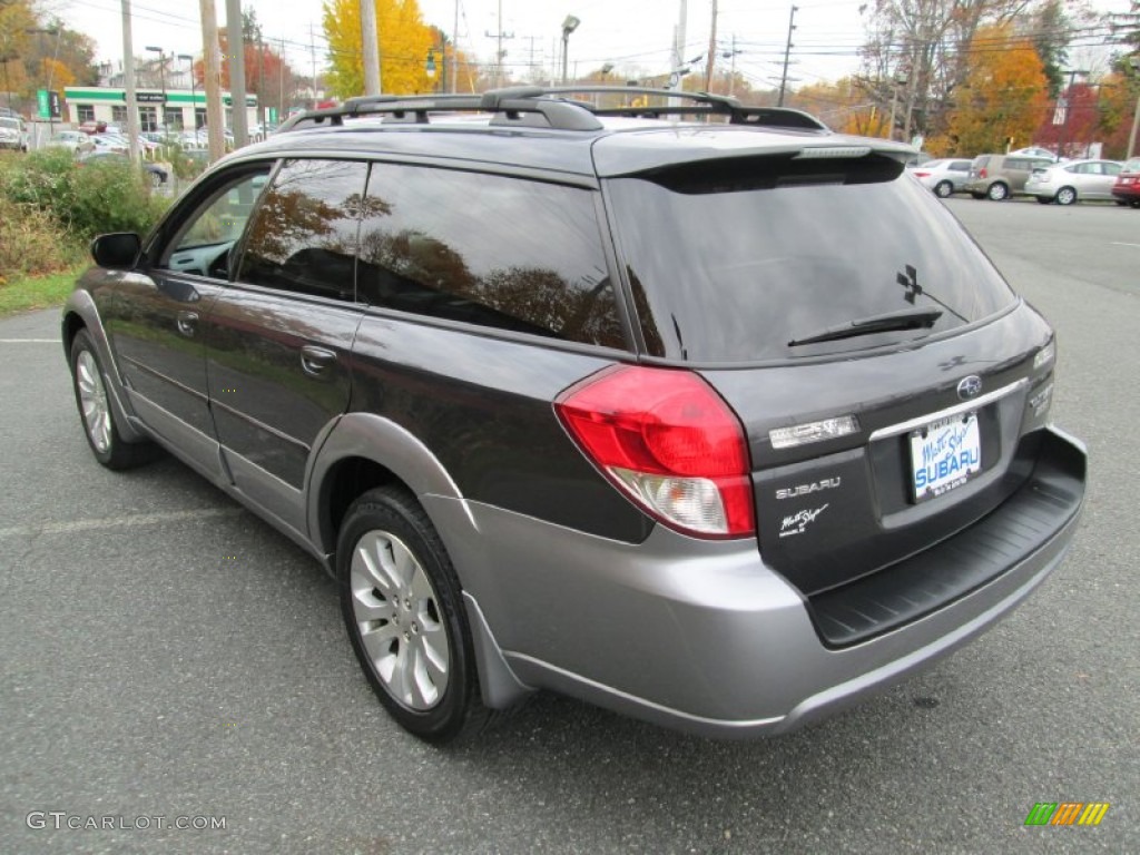 2009 Outback 2.5i Limited Wagon - Diamond Gray Metallic / Off Black photo #8