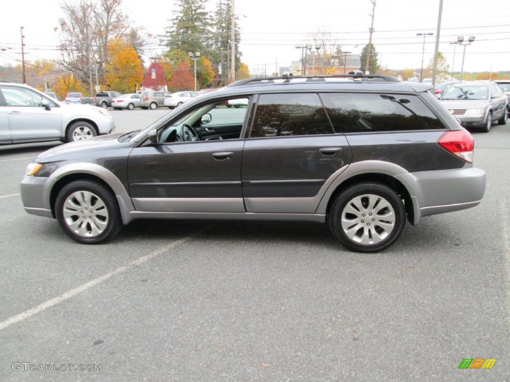 2009 Outback 2.5i Limited Wagon - Diamond Gray Metallic / Off Black photo #9