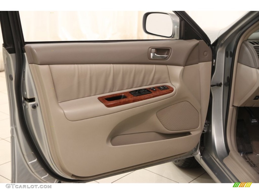 2005 Camry XLE V6 - Mineral Green Opalescent / Taupe photo #4