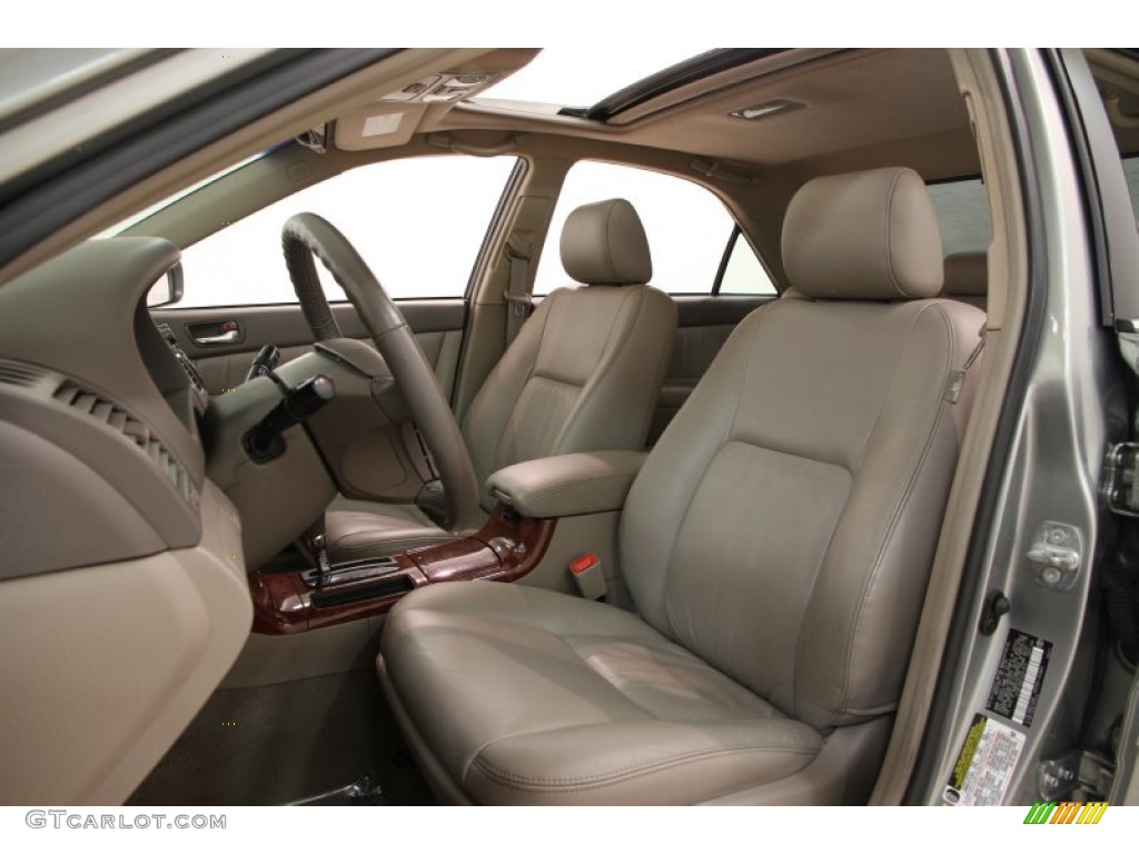 2005 Camry XLE V6 - Mineral Green Opalescent / Taupe photo #5