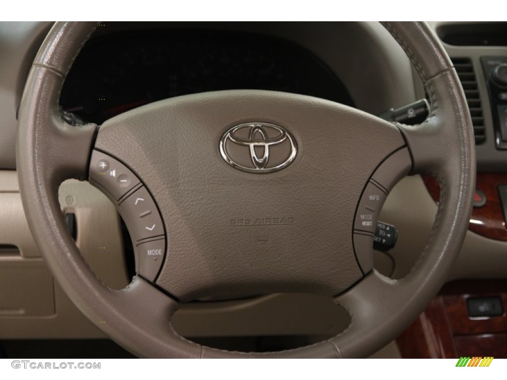 2005 Camry XLE V6 - Mineral Green Opalescent / Taupe photo #7