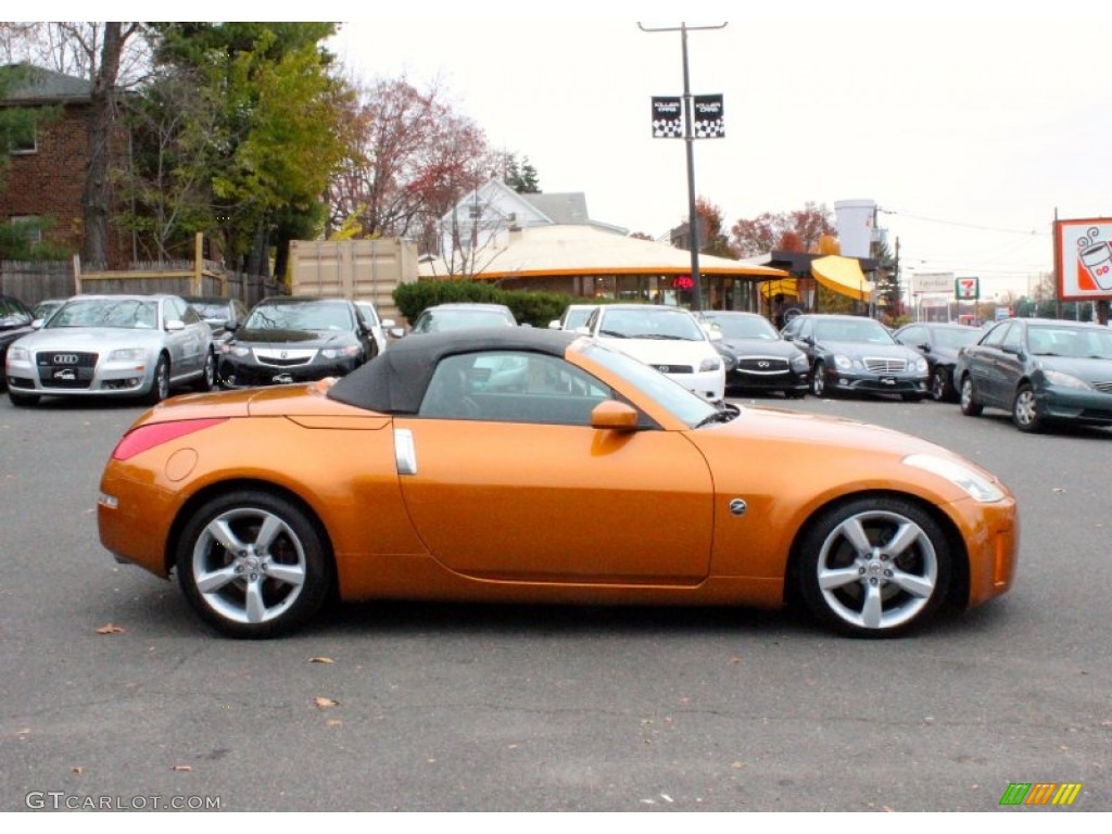 2006 350Z Touring Roadster - Le Mans Sunset Metallic / Charcoal Leather photo #10
