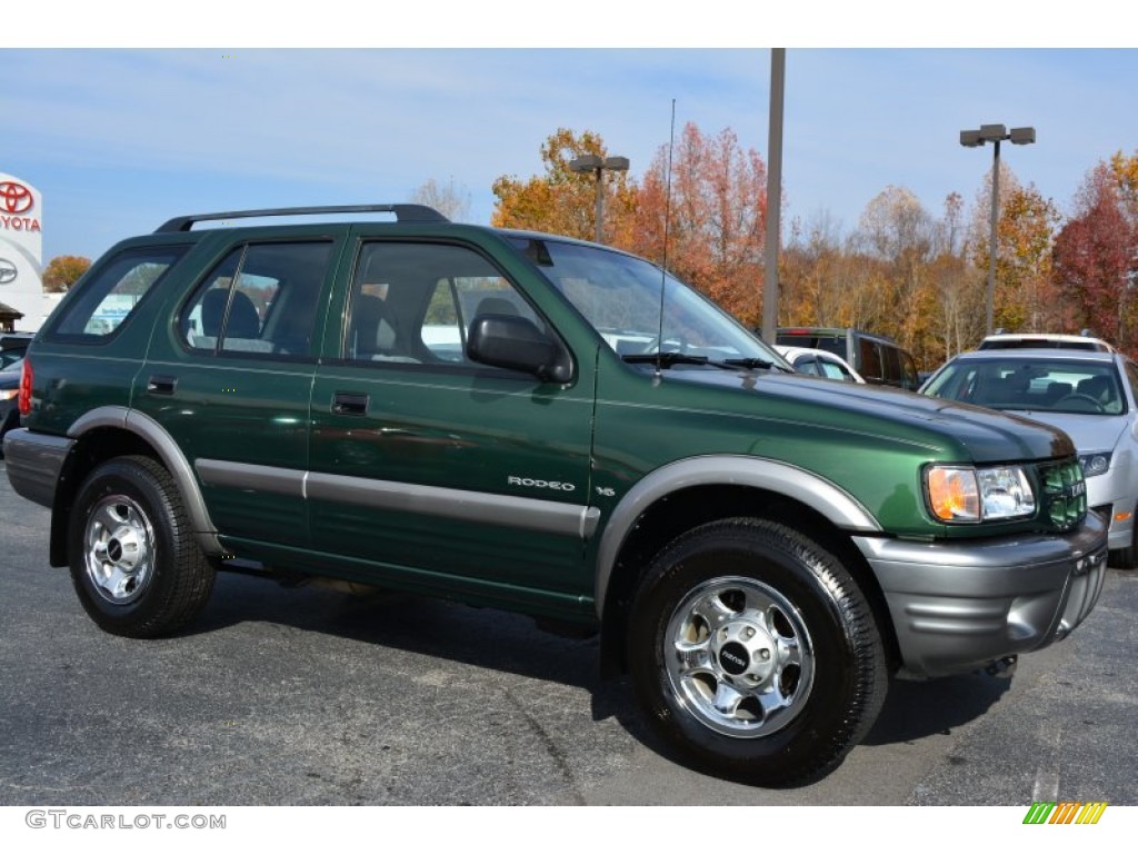 2000 Rodeo LS - Garden Green Mica / Gray photo #1