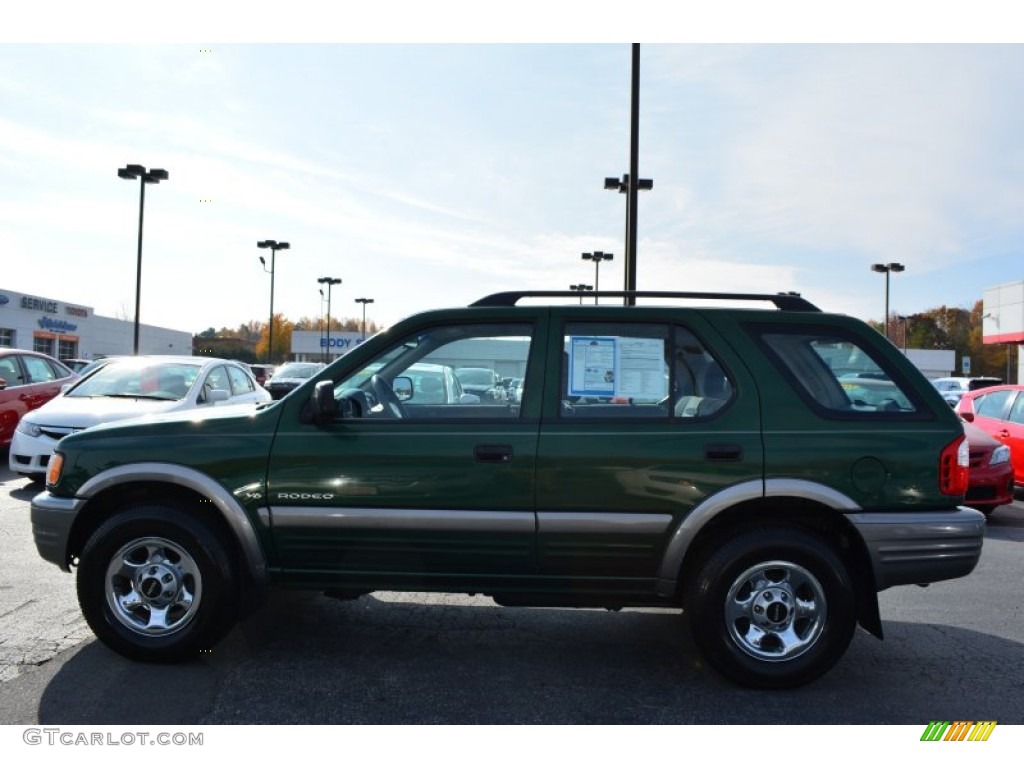 2000 Rodeo LS - Garden Green Mica / Gray photo #6