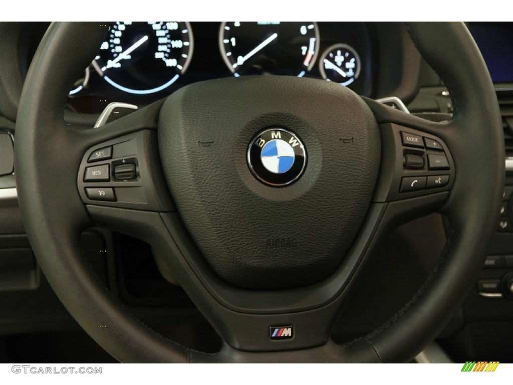 2014 BMW X3 xDrive35i Chestnut Steering Wheel Photo #99143512