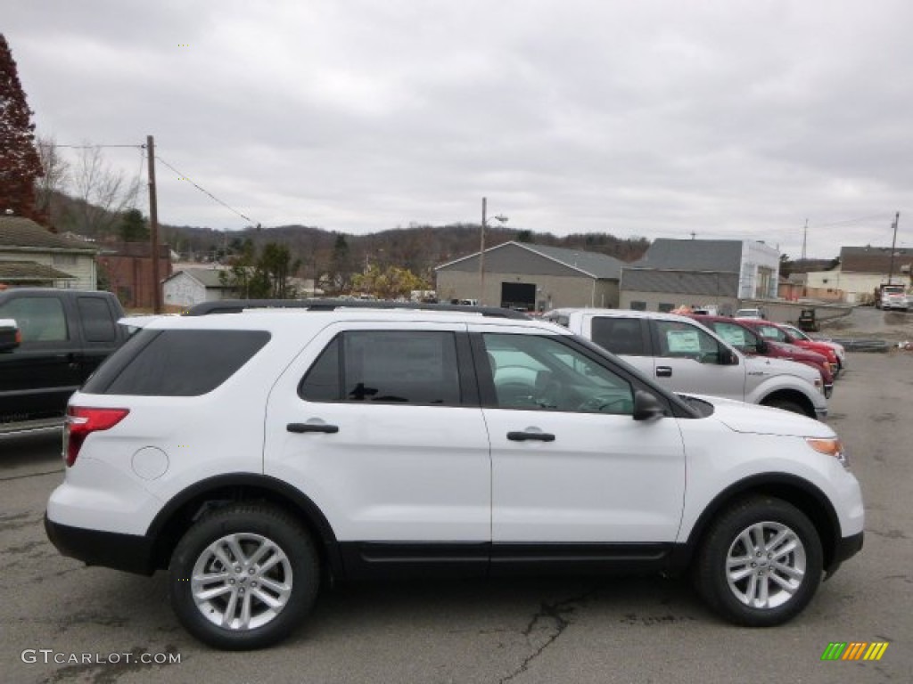 2015 Explorer 4WD - Oxford White / Medium Light Stone photo #4