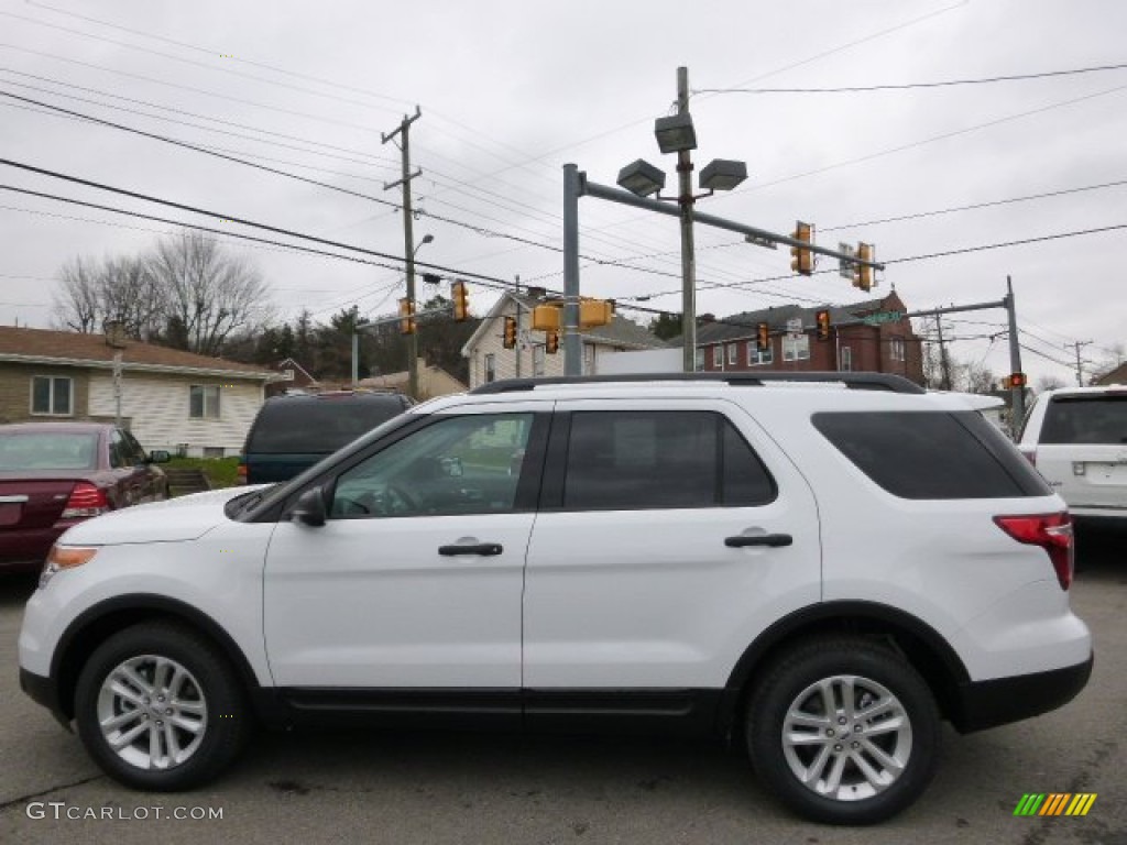 2015 Explorer 4WD - Oxford White / Medium Light Stone photo #8