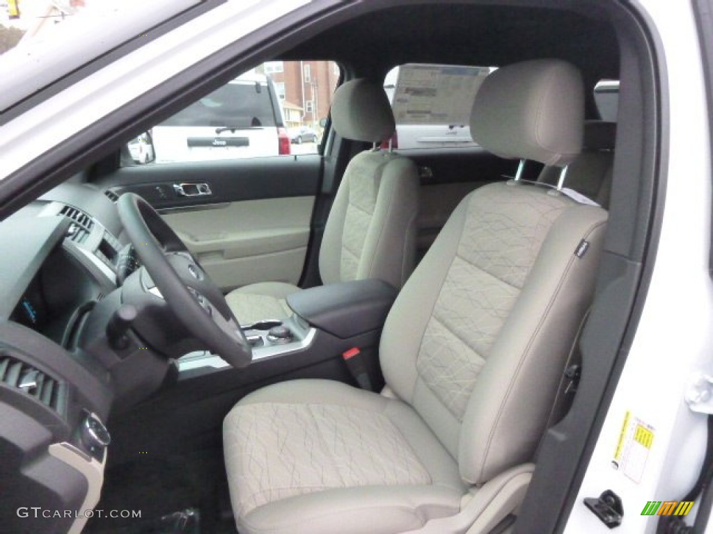 2015 Explorer 4WD - Oxford White / Medium Light Stone photo #10