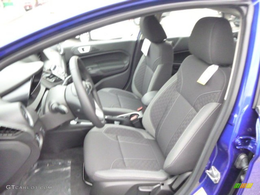 Charcoal Black Interior 2015 Ford Fiesta SE Sedan Photo #99145624