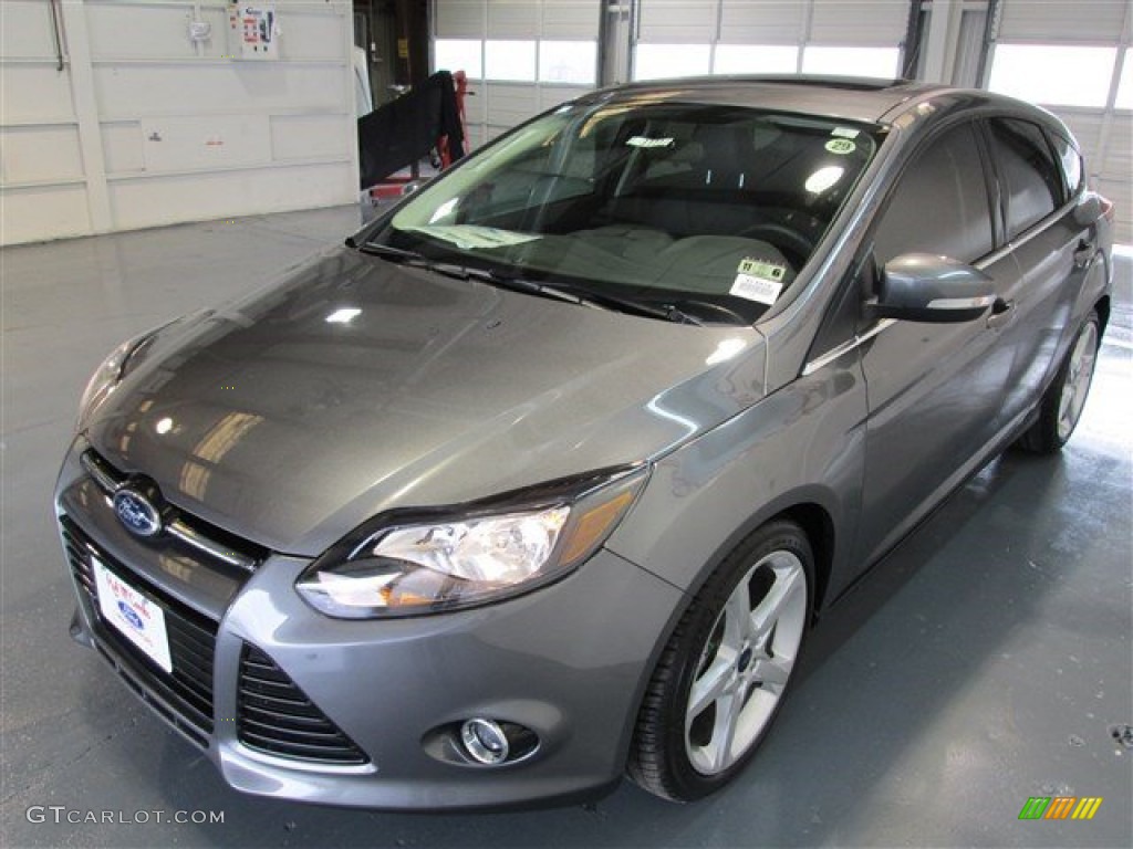 2014 Focus Titanium Hatchback - Sterling Gray / Charcoal Black photo #3