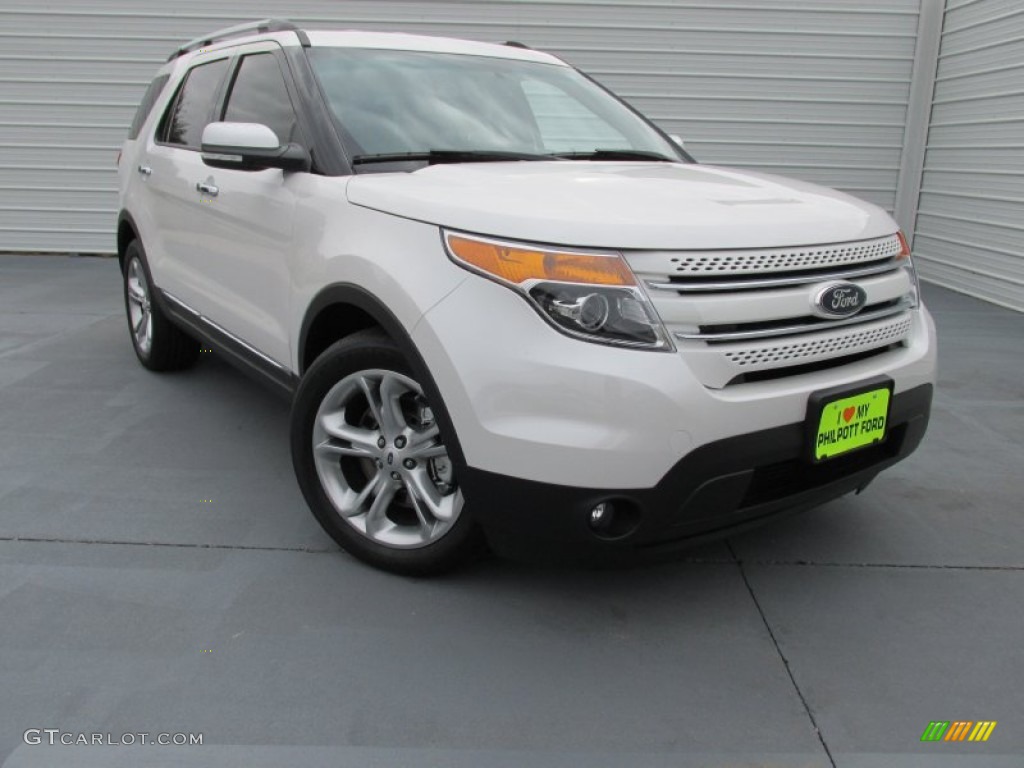 2015 Explorer Limited - White Platinum / Medium Light Stone photo #2