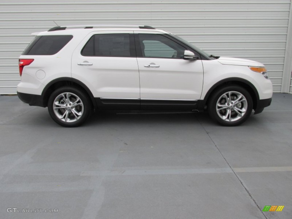 2015 Explorer Limited - White Platinum / Medium Light Stone photo #3