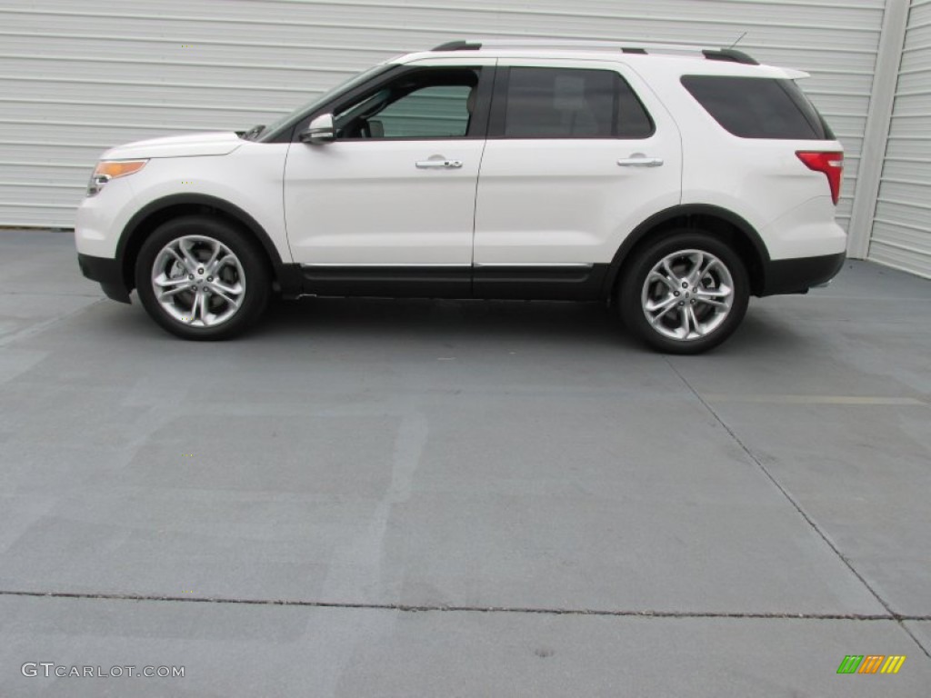 2015 Explorer Limited - White Platinum / Medium Light Stone photo #6