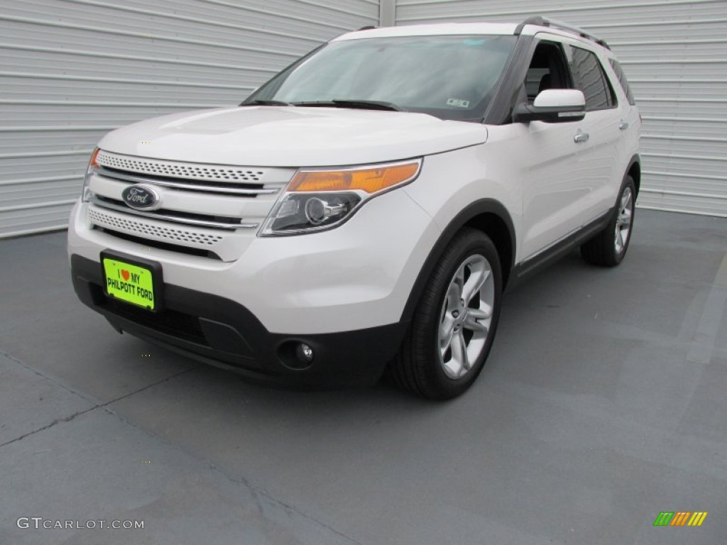 2015 Explorer Limited - White Platinum / Medium Light Stone photo #7