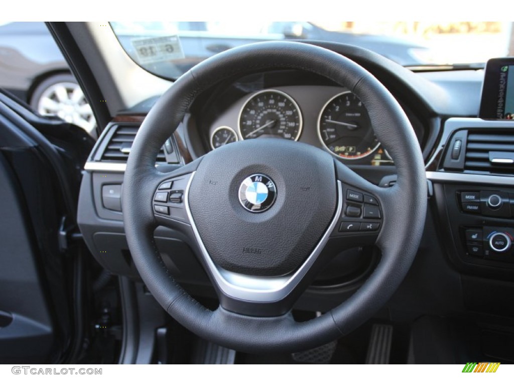 2014 3 Series 328i xDrive Sedan - Black Sapphire Metallic / Black photo #19