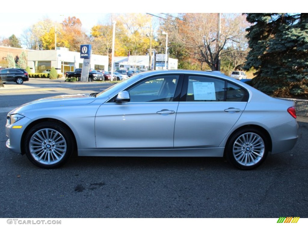 2014 3 Series 328i xDrive Sedan - Glacier Silver Metallic / Black photo #6