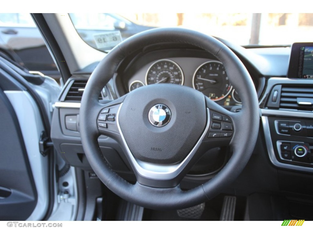 2014 3 Series 328i xDrive Sedan - Glacier Silver Metallic / Black photo #19