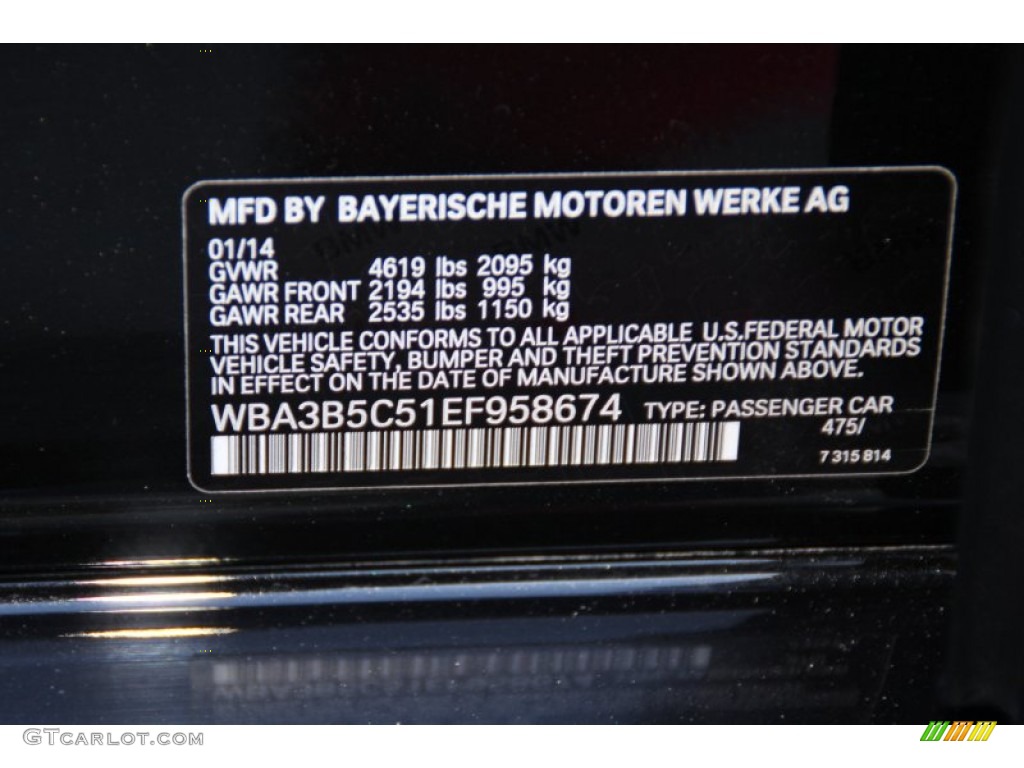 2014 3 Series 328i xDrive Sedan - Black Sapphire Metallic / Black photo #34