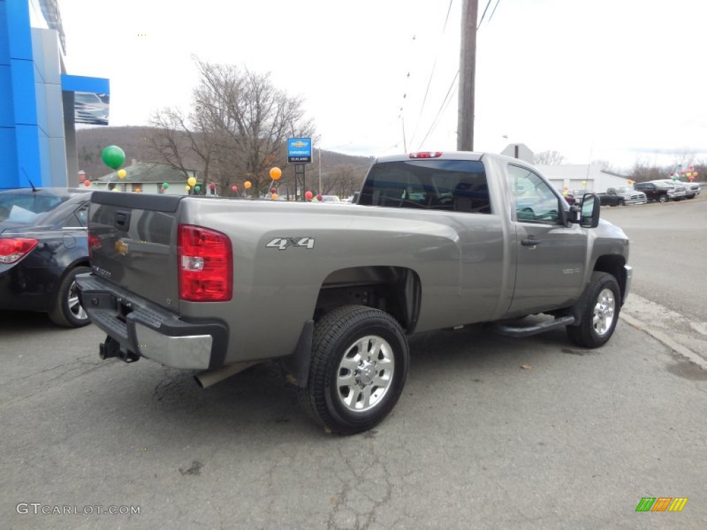 Graystone Metallic 2014 Chevrolet Silverado 3500HD LT Regular Cab 4x4 Exterior Photo #99151429