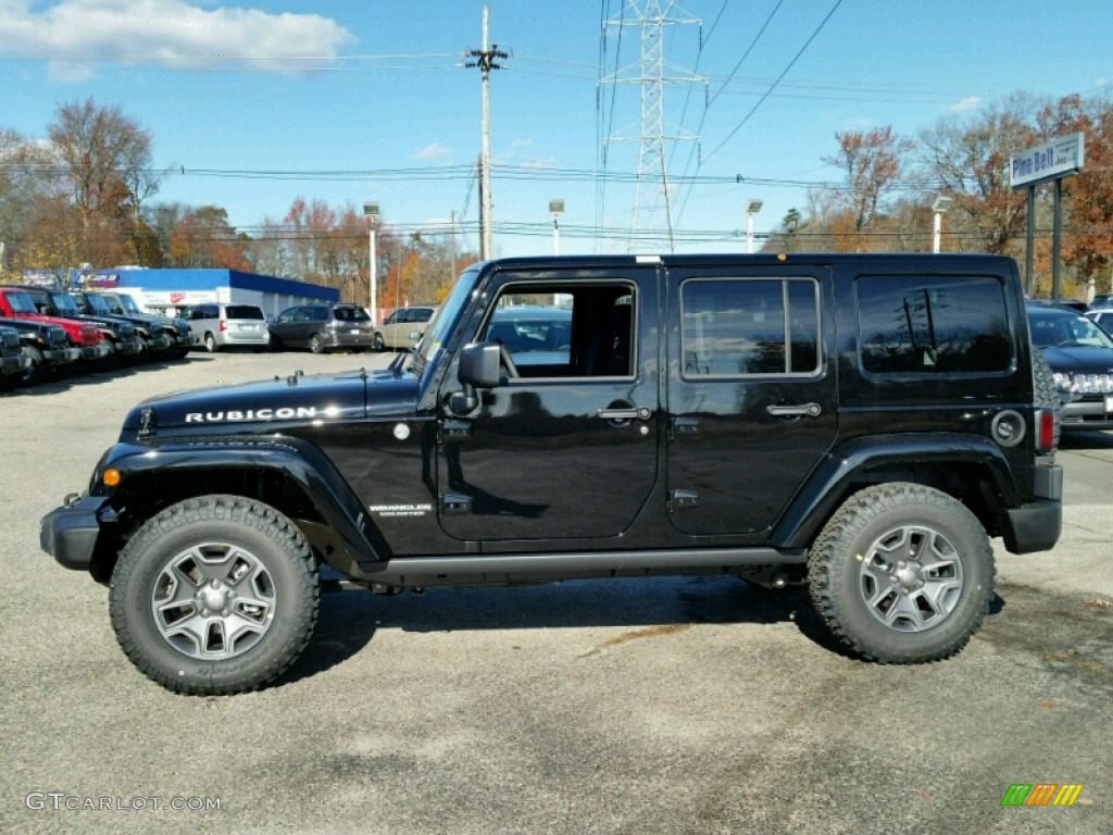 Black 2015 Jeep Wrangler Unlimited Rubicon 4x4 Exterior Photo #99152560