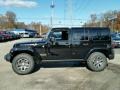 2015 Black Jeep Wrangler Unlimited Rubicon 4x4  photo #3