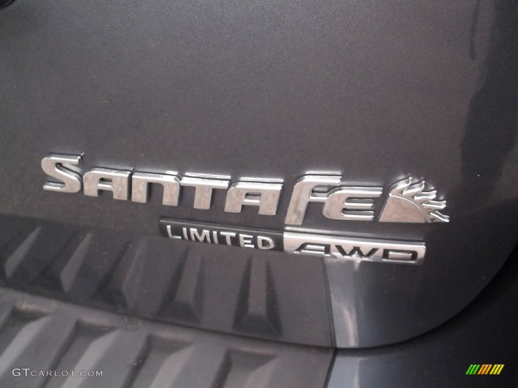 2009 Santa Fe Limited 4WD - Slate Blue / Beige photo #9