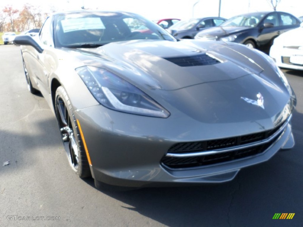 2015 Corvette Stingray Coupe - Shark Gray Metallic / Jet Black photo #1