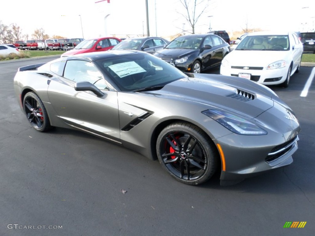 Shark Gray Metallic 2015 Chevrolet Corvette Stingray Coupe Exterior Photo #99156865