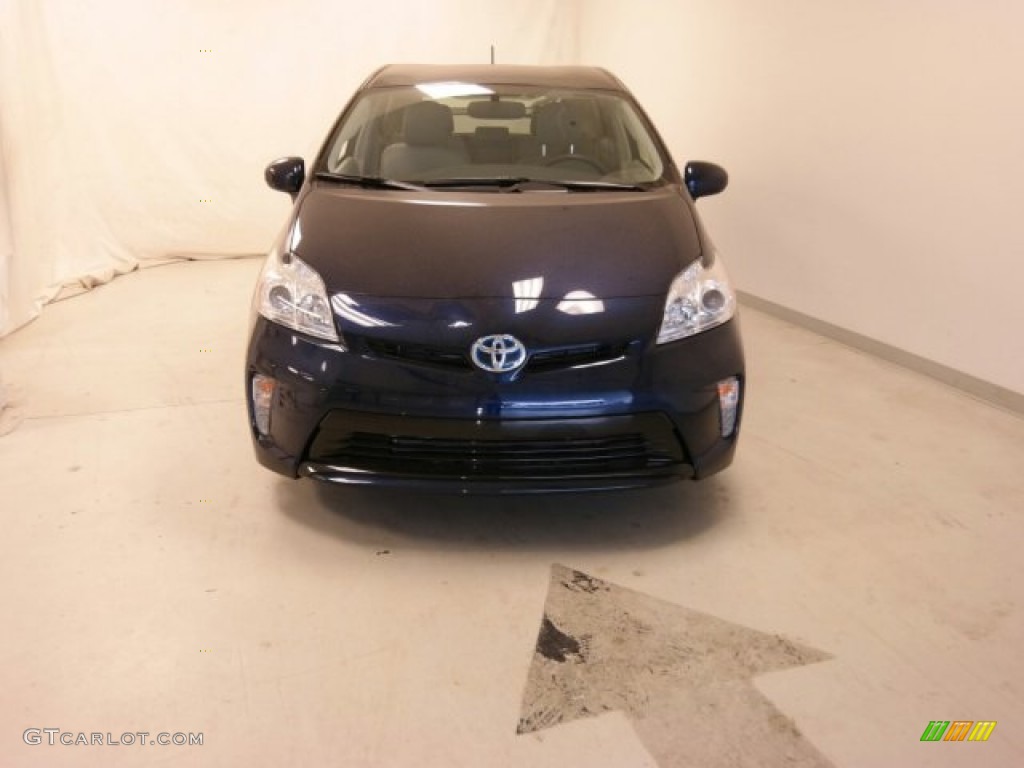 2015 Prius Four Hybrid - Nautical Blue Metallic / Misty Gray photo #5